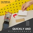 thumbnail image 2 of Square Slot Cutter Cutting Fast Stainless Steel Rectangular Silver Standard Woodworking Accessories Industrial Tools, 2 of 5