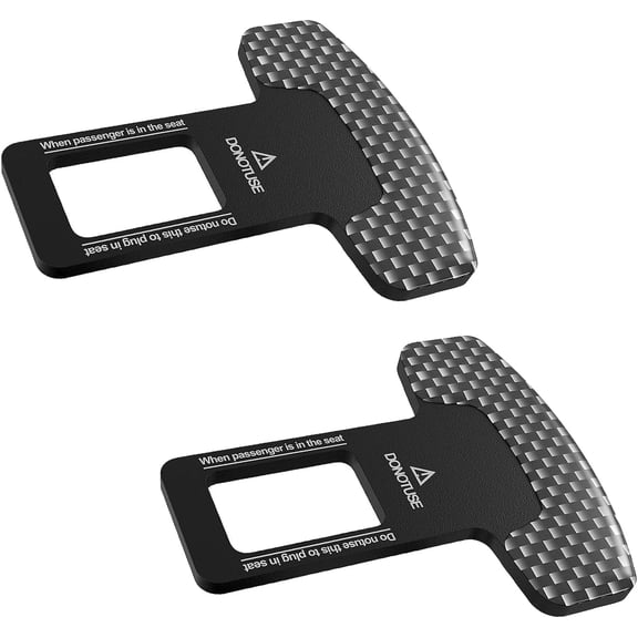 2Pack Car Seat Belt Clip Buckle Car Trim Accessories Seat Belt Clip Adjuster Clips for All Cars To Make Your Driving More Comfortable & Flexible Accessories (Black)