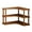 3-Layers, variant on Shoreew Wooden Desktop Storage Rack Multi-Functional Tea Table Organizer Corner Design 2/3 Layer Desk Storage Stand