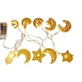 thumbnail image 1 of 5ft 10LED Eid Ramadan String Lights Moon Shaped Lantern Lamp Crescent Party Warm White LED Fairy Hanging Lights Muslim Style LED Decorative Lights for Christmas Party Window Decoration, 1 of 7