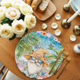 thumbnail image 2 of Round Placemats Beach Gnome 15 inch Set of 6 Table Mats for Dining Table Tropical Palm Leaf Starfish Heat Resistant Non-Slip Kitchen & Home Decorative Place Mat Set, 2 of 8