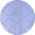 thumbnail image 1 of Ahgly Company Indoor Round Oriental Blue Industrial Area Rugs, 6' Round, 1 of 4