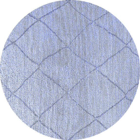 Ahgly Company Indoor Round Oriental Blue Industrial Area Rugs, 6' Round