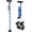 4-Feet Folding Blue, variant on Walking Cane for Man Woman, Folding Walking Stick with 8-Level Adjustable Height, 4-Pronged Pivoting Base, Lightweight & Portable Aluminum Mobility Aid for Seniors Adults, 250LBS Loading (Black)