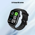 thumbnail image 3 of Hwkond Women's Smart Watches, Smart Sports Watch HD Smart Bracelet Advanced Bluetooth Calling And Extra Long Battery Life Customised Dials With Multiple Patterns 2.01-inch HD Display(Black), 3 of 7