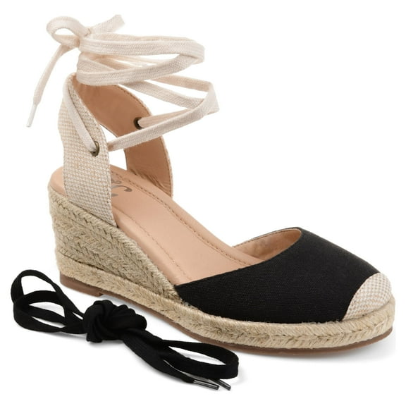 Journee Womens Monte Wedge Heel Espadrille Sandals, Widths Available