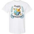 thumbnail image 3 of Inktastic Happy Hanukkah Dreidel and Laurels T-Shirt, 3 of 5