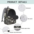thumbnail image 4 of Classic Floral Pattern Backpack for College School Large Bookbag with Laptop Pocket Durable Unisex Backpack Gift for Commuting, 4 of 5