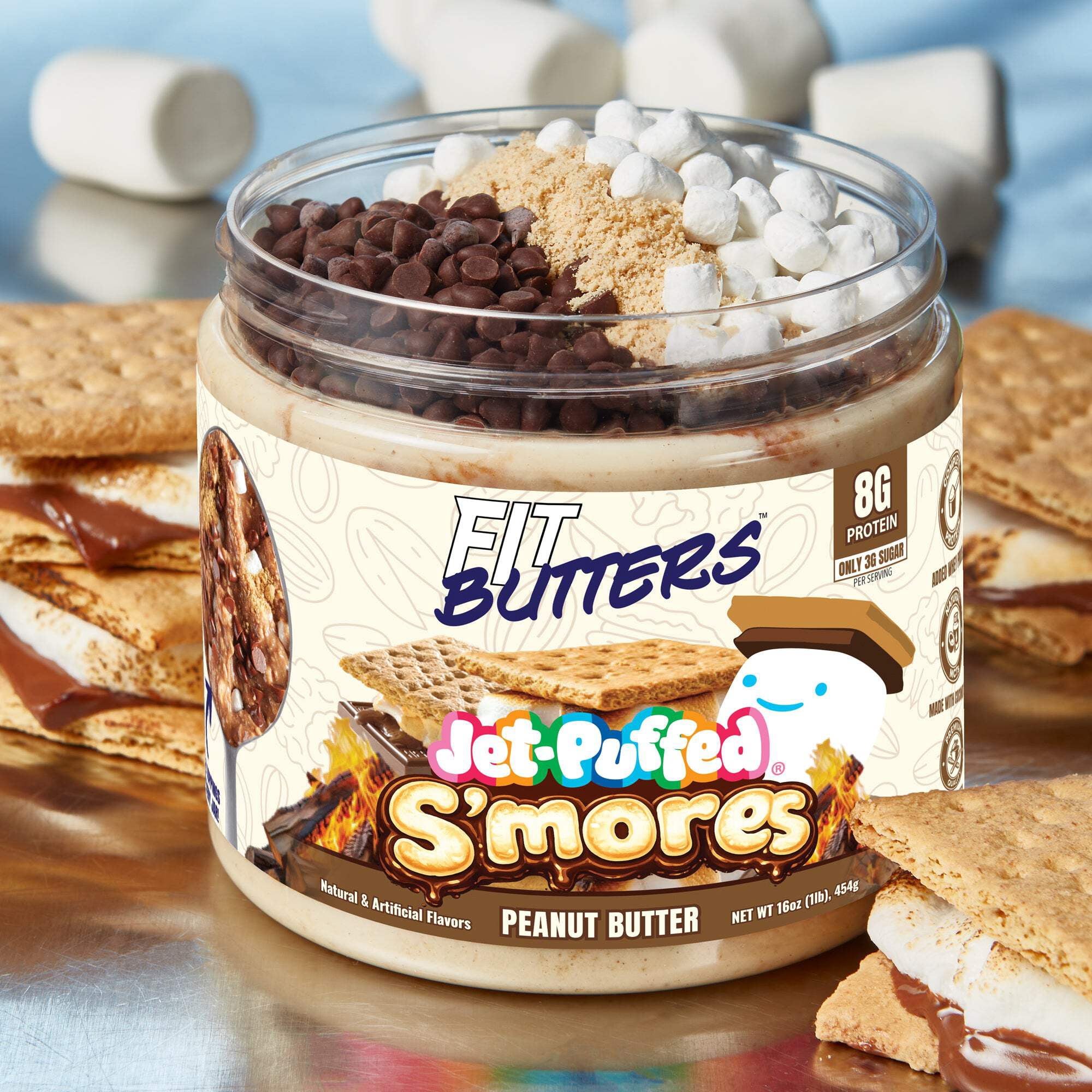 unknown, Fit Butters Chocolate Chip Cookie Dough Cashew Butter, 16