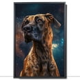 thumbnail image 2 of Great Dane Dog Space Painting Poster Unframe, Great Dane Dog Canvas Frame Ready to Hang - Bathroom Art Wall Decor - Dog Poster, 2 of 6