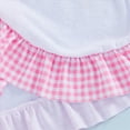thumbnail image 4 of Gubotare Kid Bathing Suits for Girls Toddler Girls One Piece Swimsuit Baby Bikini Swimming Bathing Suit Swimwear Little Kids Tankini Set Beach Wear 3T 4T (Pink,3-4 Years), 4 of 6