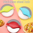 thumbnail image 2 of Hyasfey Pizza Cutter with Protective Blade Cover Ergonomic Handle Pizza Slicer Effortless Pizza Wheel for Home, 2 of 8