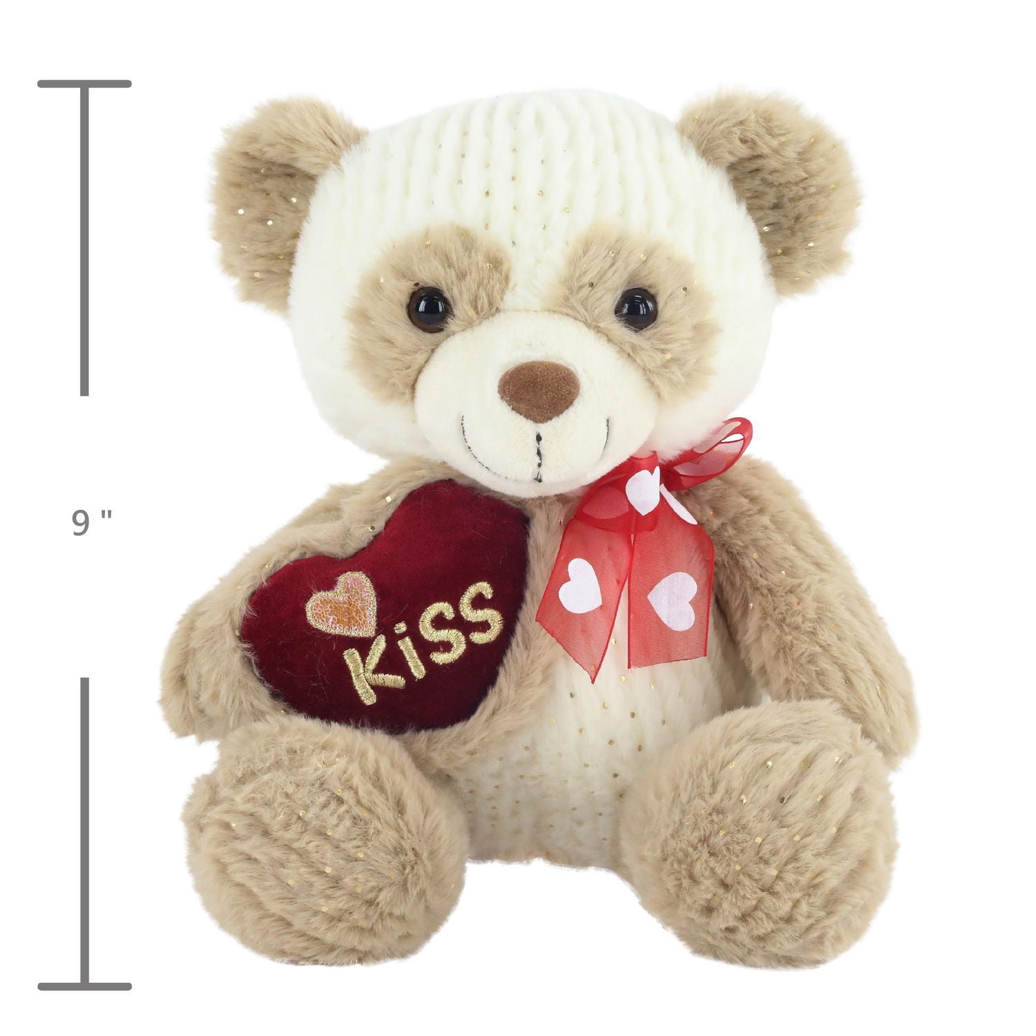 Way To Celebrate Valentine’s Day Cuddly Classic Plush Toy, Panda