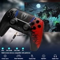 thumbnail image 6 of Wireless Controller Compatible with P5/P5 Pro/P5 Slim/PC,with 1500mAh Battery,Dual Vibration,6-Axis Motion Control,Speaker,3.5mm Audio Jack,Spider, 6 of 7