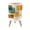 Color 2, variant on Small Trash Can with Lid Bear Rustic Cabin Forest Mountain Woodland Bear 1.8 Gallon Dog Proof Trash Can Round Garbage Can Waste Bin Wastebasket for Bathroom Bedroom Living Room