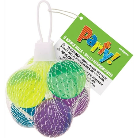 Glitter Bouncy Ball Party Favors, 6-Count (The Best Party Favors)