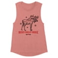 thumbnail image 1 of Merry Christmoose Women's Muscle Tank Medium Desert Pink, 1 of 5