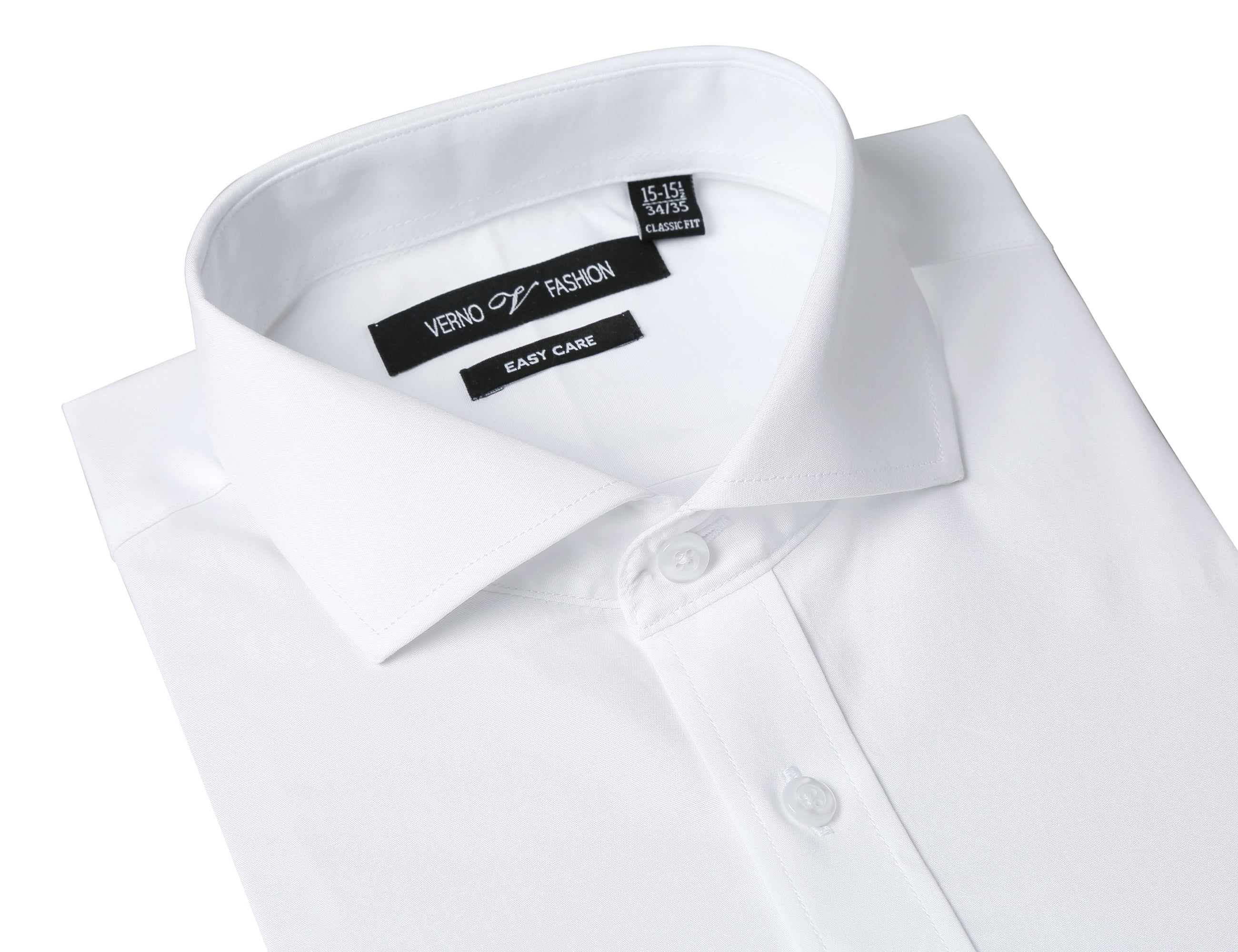 Mens Dress Shirt Regular Fit Cutaway Collar Solid Dress Shirt Walmart