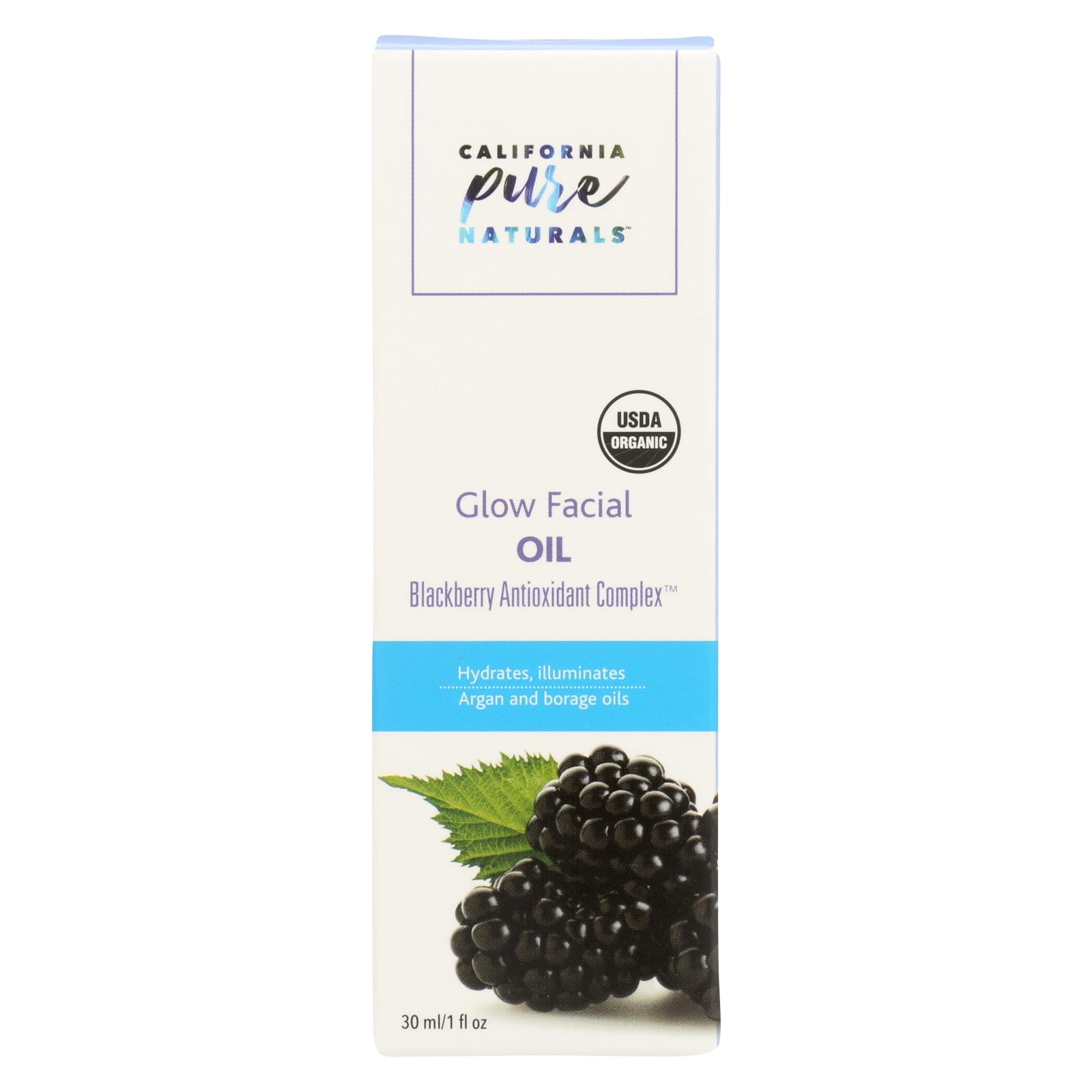 california pure naturals organic glow facial oil