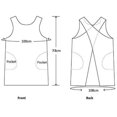 thumbnail image 2 of miduoduo-Cotton Linen Japanese Apron Halter Cross Back Bandage X Shape Aprons Two Pockets, 2 of 4