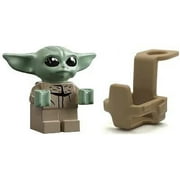 LEGO Star Wars: The Child - Grogu - Baby Yoda Minifigure with Carrier/Baclpack - Very Small (less than 1 inch tall)