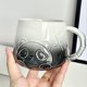 thumbnail image 5 of Taza de agua de 400ml, Taza de cerámica con panda en relieve de dibujos animados con tapa, cuchara para el hogar, taza de café con leche de alto valor para hombres y mujeres, 5 of 5