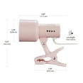 thumbnail image 3 of Globe Electric Jojo 5.5" Matte Pink Clip-Arm Desk Lamp, Bulb Included, 52964, 3 of 8