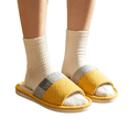 thumbnail image 2 of IEMIEMIEM Linen Slippers for Women Japanese Style Summer House Slippers Indoor Lightweight Open Toe Bathroom Slides Soft Sole Sandals for Home 6.5-7 wide, 2 of 7