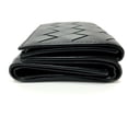 thumbnail image 4 of Pre-Owned BOTTEGA VENETA 592678 Intrecciato CompactWallet Trifold wallet Black... (Good), 4 of 15