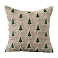 thumbnail image 3 of Christmas Throw Pillow Covers, Square Pillows Cover, Christmas Tree Throw Pillow Cover Decor, Throw Pillow Soft Plush Cushion Cover for Holiday Winter Home Sofa Bed Porch(18x18", 3PCS, without core), 3 of 8