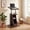 Brown, variant on ELLEGNT Height Adjustable Rolling Lectern – Mobile Laptop Cart with Storage Compartments, Lockable Casters, Brown