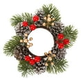 thumbnail image 3 of HYLLai Elegant Christmas Wreath for Door and Window, Natural Vine Holiday Garland for Indoor Outdoor Festive Decorations, Perfect for Home and Party Ambiance, 3 of 6
