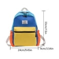 thumbnail image 3 of Mochila para niños de dibujos animados informal de gran capacidad (amarillo y azul L), 3 of 8