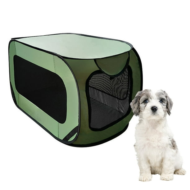 Holocky Foldable Dog Pet Kennel Large Pet Travel Crate Portable Cat Dog