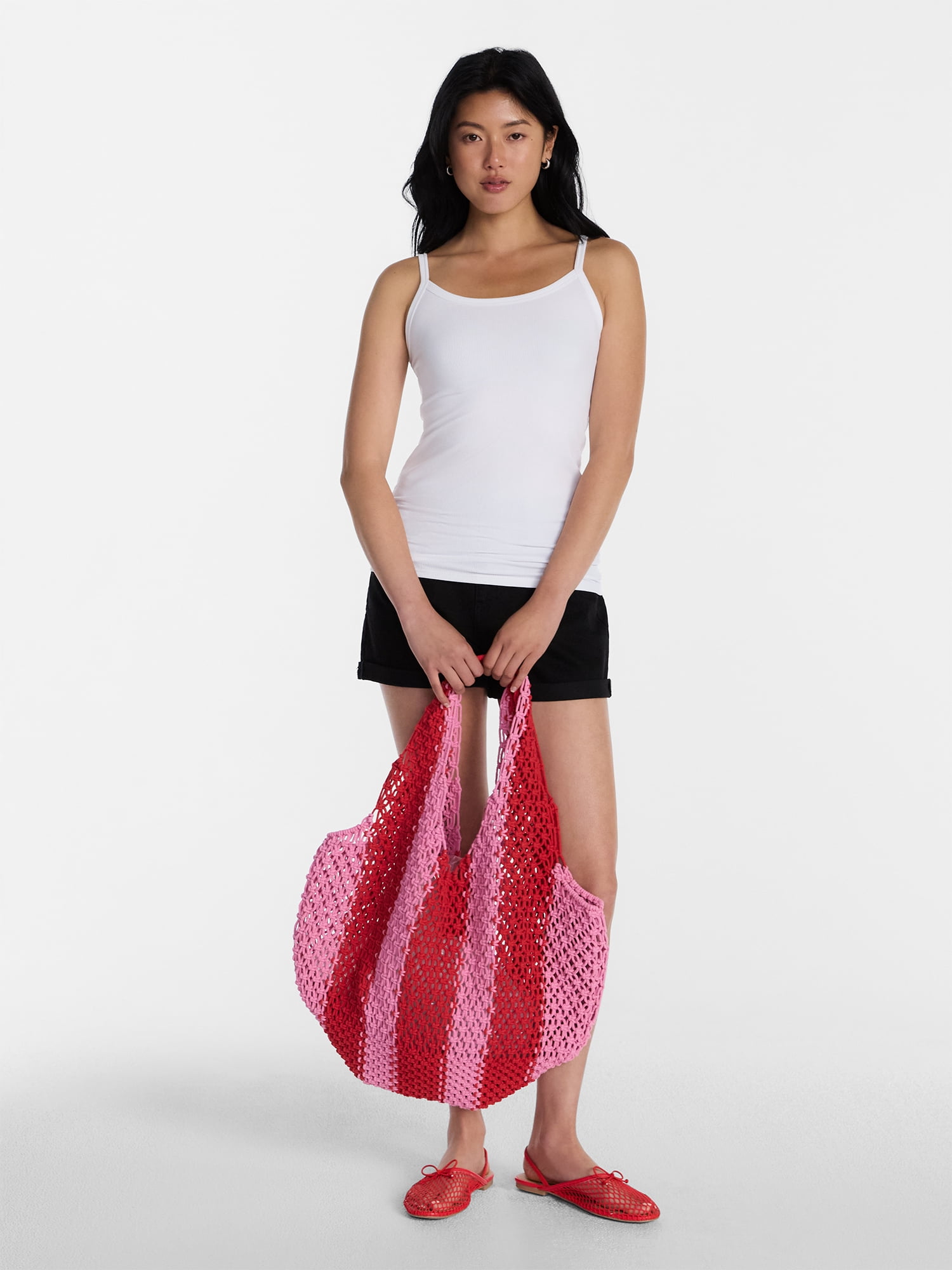 No Boundaries Ribbed Cami Top, Women's XXS-XXL