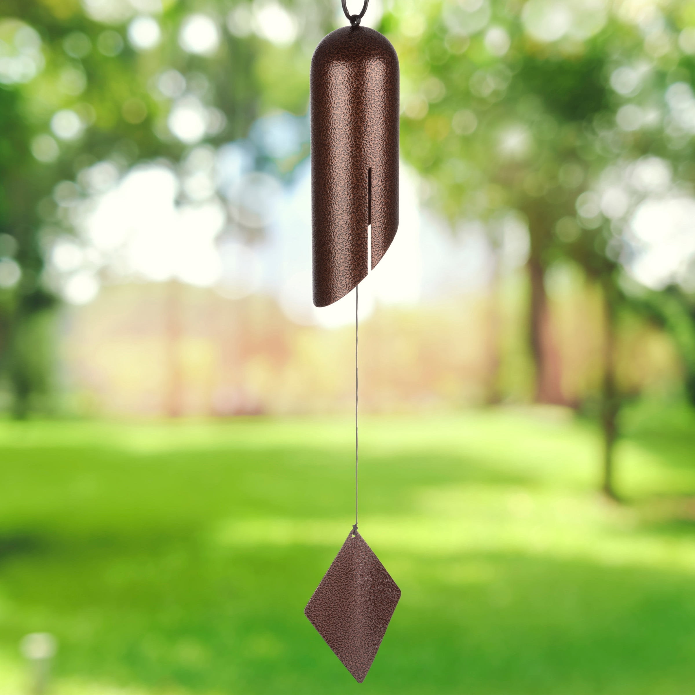Pure Garden Wind Chimes - 27in Deep Resonance Serenity Bell Chime, Bronze