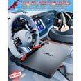 thumbnail image 3 of GUANGHUI Portable Large Steering Wheel Tray Table for Car - Adjustable Laptop Holder Desk & Food Trays, Car Tray That Fits Over Steering Wheel Cover, Eating Food & Working, Driver Office Accessories, 3 of 9