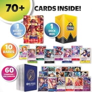 One Piece Card Game Treasure Bundle! | 1x Super Rare ! | 10 Holos or Rares + 60 Commons & Uncommons | 70+ Cards! | Perfect Giftable for Players, Collectors & Anime Fans!