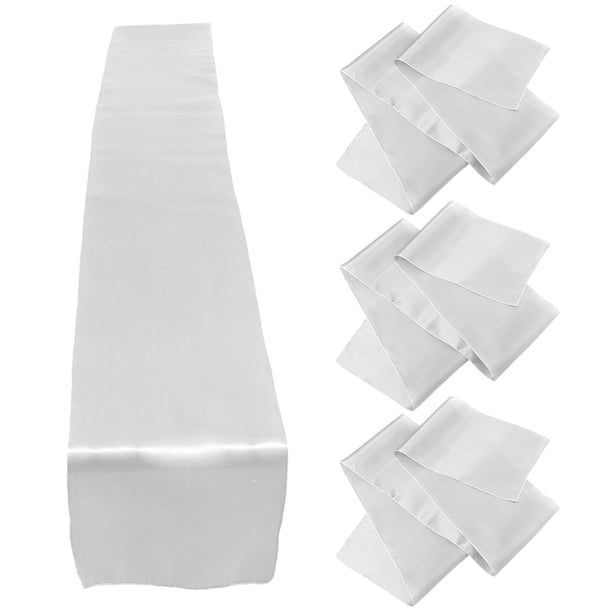 4 Uds camino de mesa de satén caminos de mesa largos decoración de camino de mesa para eventos de fiesta de boda