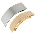 thumbnail image 7 of Stylish Automatic Curved French Barrette Metal Hair Clip Hairpins Ponytail Holder for Women Headwear - Gold, 8.5cm, 7 of 7