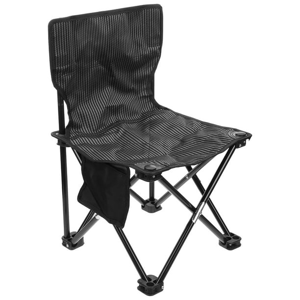 Silla de camping plegable portátil con bolsa de transporte, silla plegable de tela Oxford.