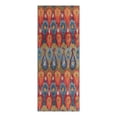 thumbnail image 2 of Unique Loom Outdoor Modern Collection Area Rug - Ikat (2' 7" x 7' Runner Multi/Burgundy), 2 of 11