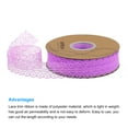 thumbnail image 3 of Unique Bargains 1.2 Inch Wide 50 Yard Lace Ribbon Floral Pattern Light Purple Lace Trim Ribbon for Gift Wrapping, Wedding Decor, 3 of 5