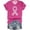 yue866-Hot Pink, variant on KHONTS Cancer Shirts for Women Pink Ribbon Cancer Awareness T-Shirts Inspirational V-Neck Blouse Tops Hot Pink S