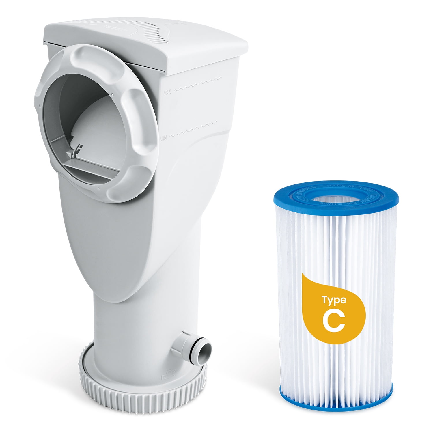 Funsicle SFX1500 SkimmerPlus Above Ground Pool Filter Pump & Cartridge, 1500 GPH, White