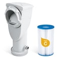 thumbnail image 3 of Funsicle SFX1500 SkimmerPlus Above Ground Pool Filter Pump & Cartridge, 1500 GPH, White, 3 of 5
