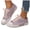 Purple, variant on Low Top Fashion Sneakers for Women Girls Platform Canvas Tennis Walking Shoes White Casual Flats