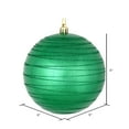 thumbnail image 2 of Vickerman 6" Seafoam Green Candy Finish Ball Ornament with Glitter Lines, 3 per Bag, 2 of 3