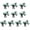 Green, variant on Bundles Of 10 Football Bowknot Hair Ties Supporter Hair Decorations Suitable For Team Spirits And Special Gatherings