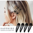 thumbnail image 4 of 20 Pack Hair Clips, 2 Inch Metal Hair Clips, Kids Barrettes Girls' Hair Accessories, Barrettes Women Metal Snap Hair Clips Accessories Non-Slip Black, 4 of 5